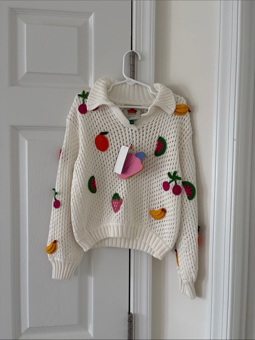 Farm Rio Crochet Fruit Children’s Blouse 6